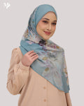 DALILA SHAWL IN AQUA PEONY