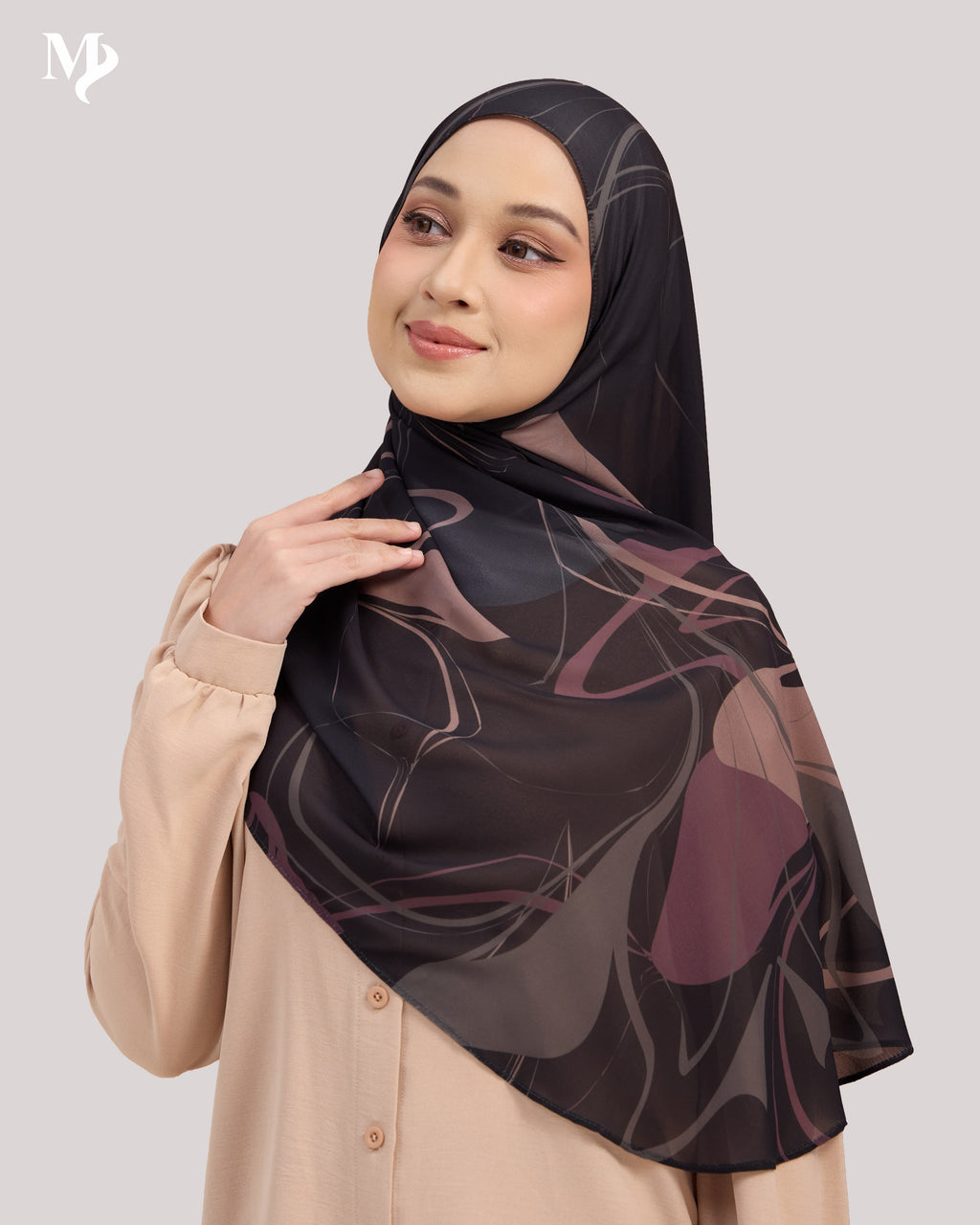 DALILA SHAWL  IN BLACK MARBLE