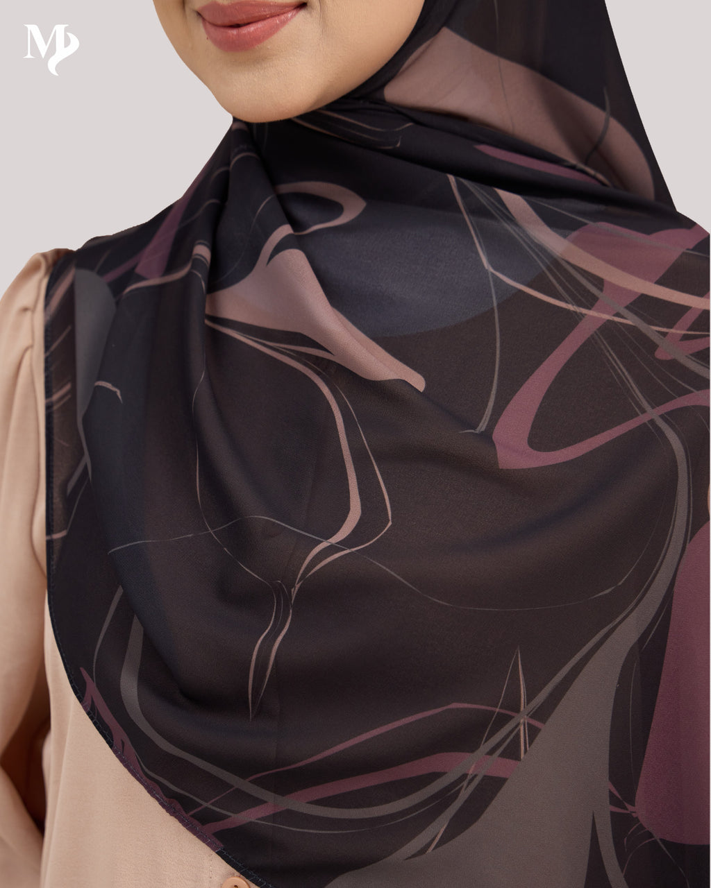 DALILA SHAWL  IN BLACK MARBLE