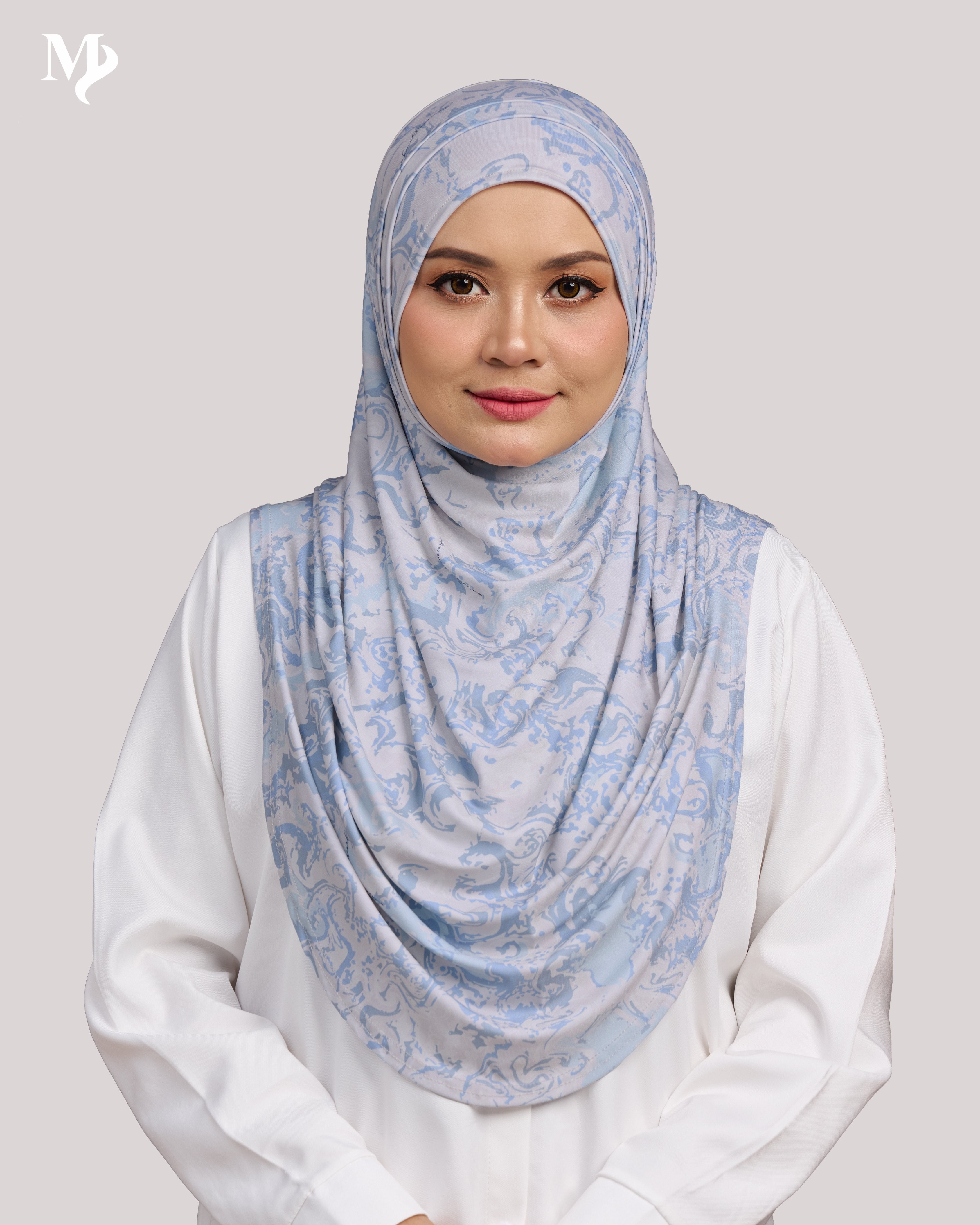 ZARA PRINTED IN BLUE HAZE