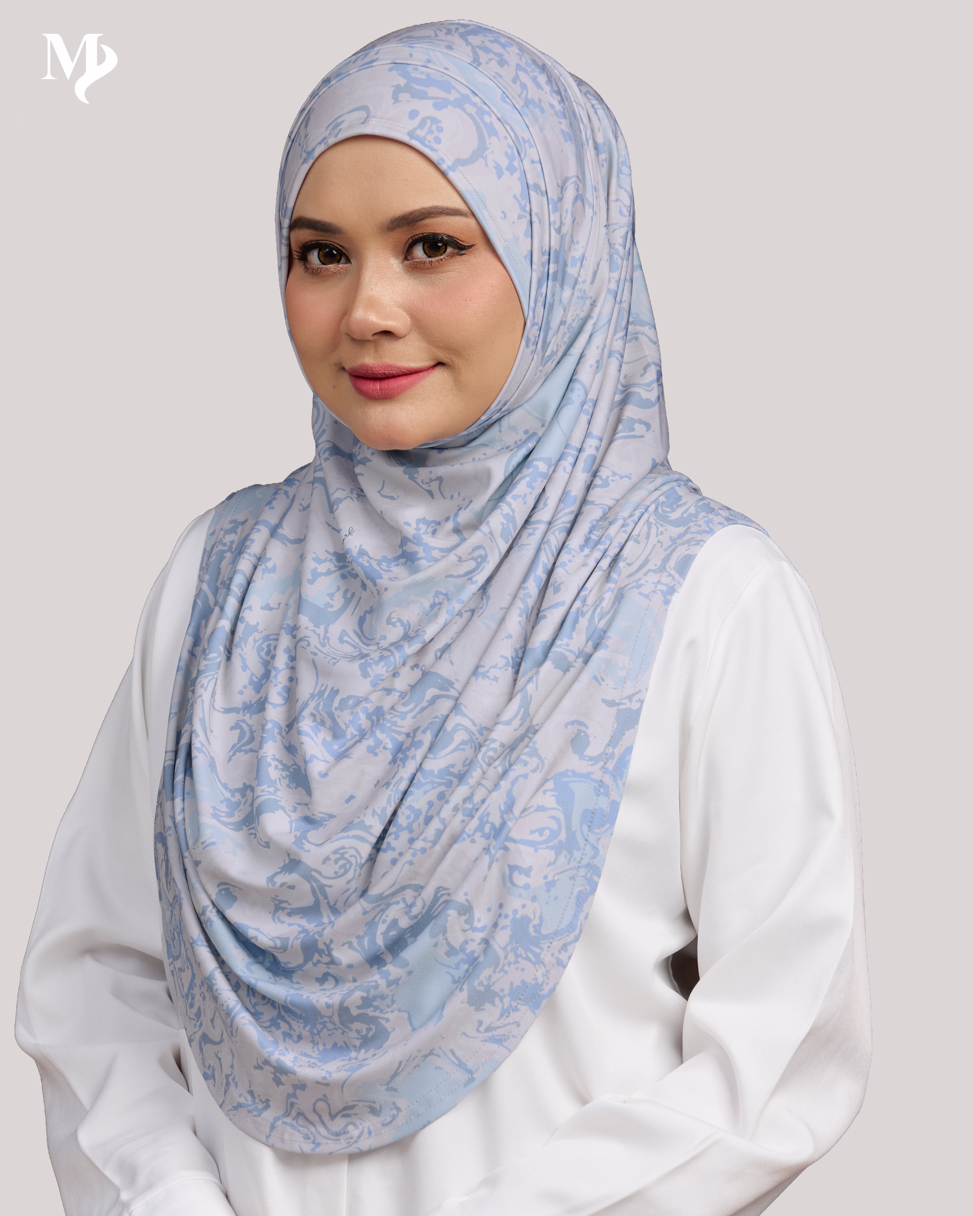 ZARA PRINTED IN BLUE HAZE