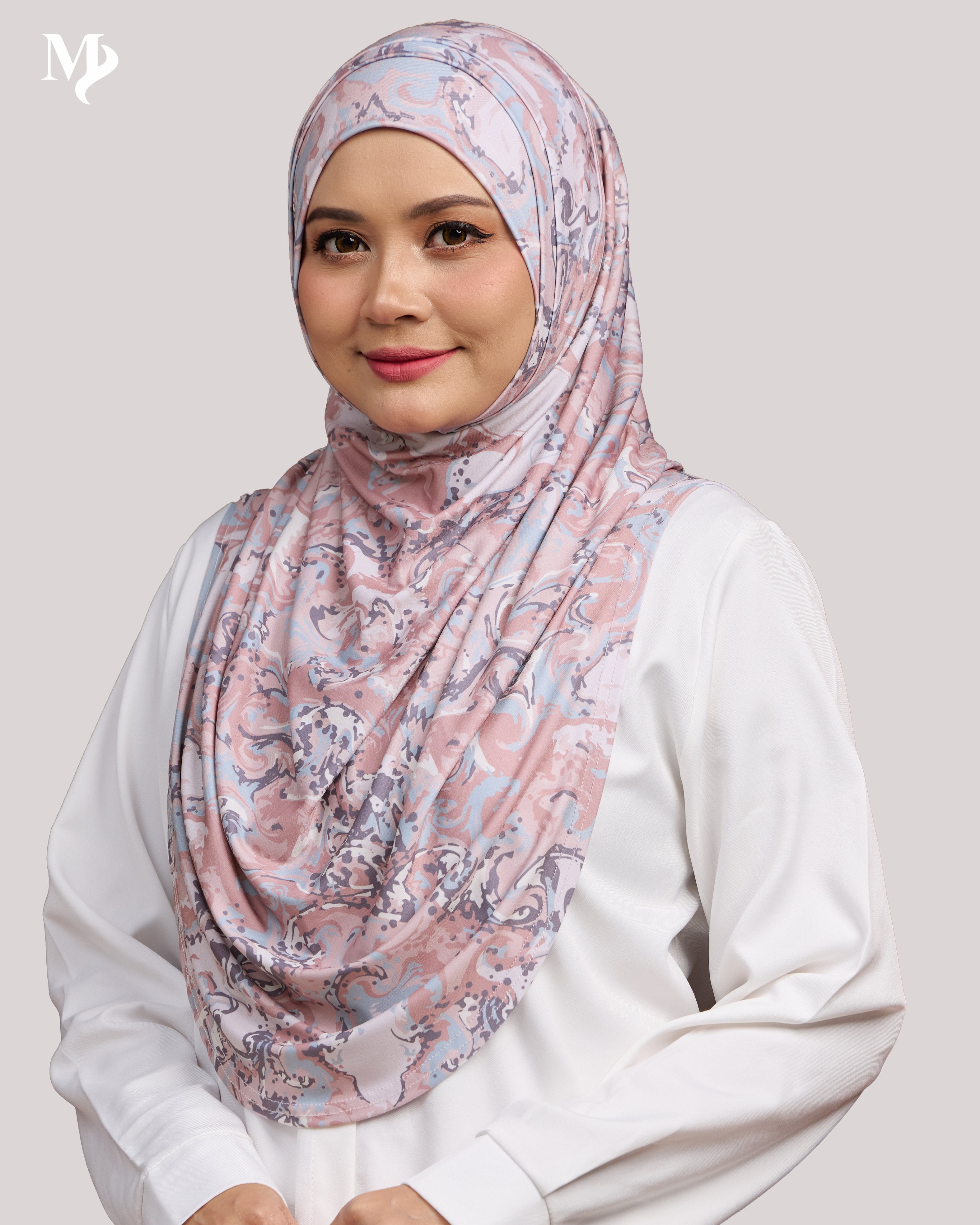 ZARA PRINTED IN BLUSH GRANITE