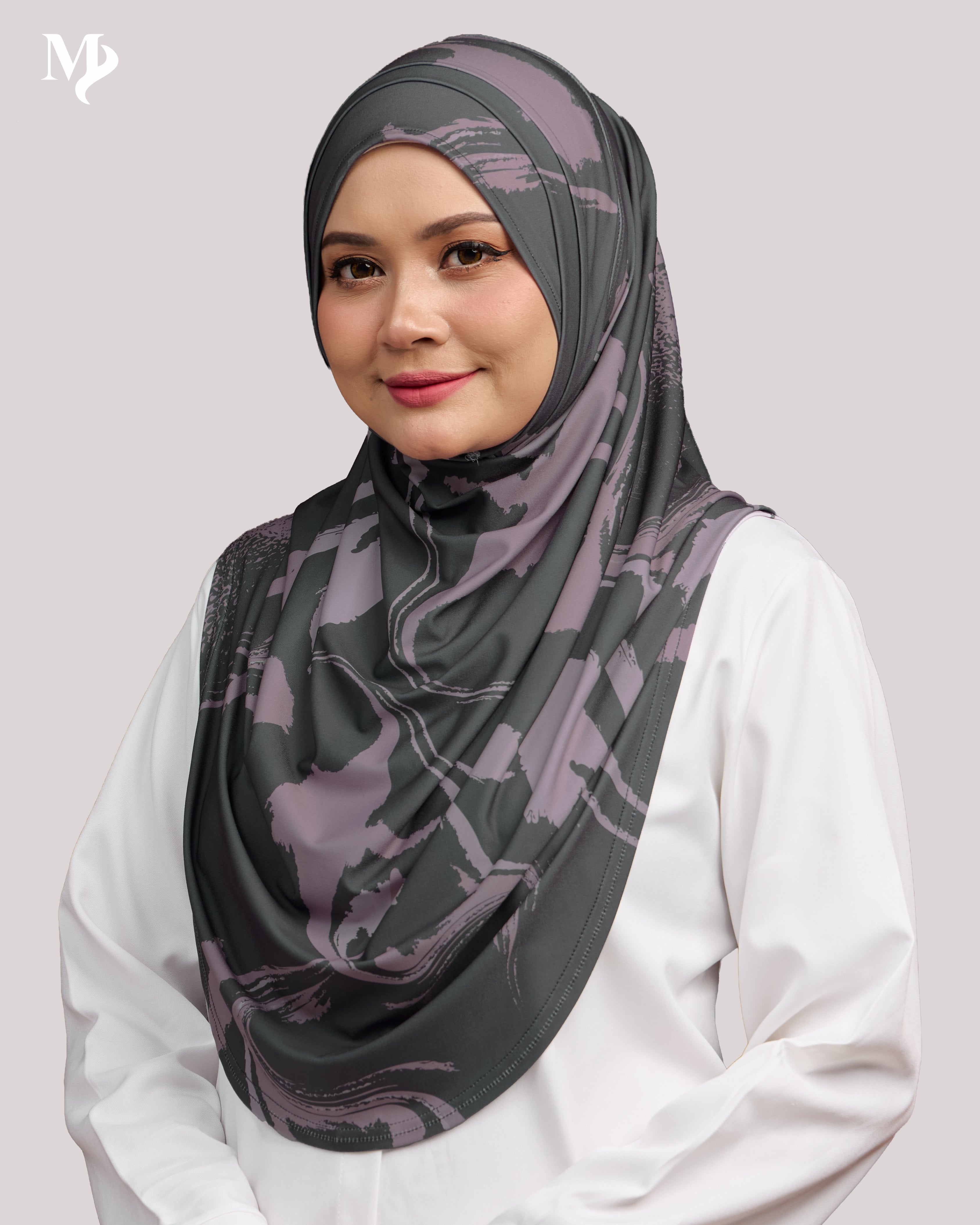 ZARA PRINTED IN BLUSH GRAPHITE