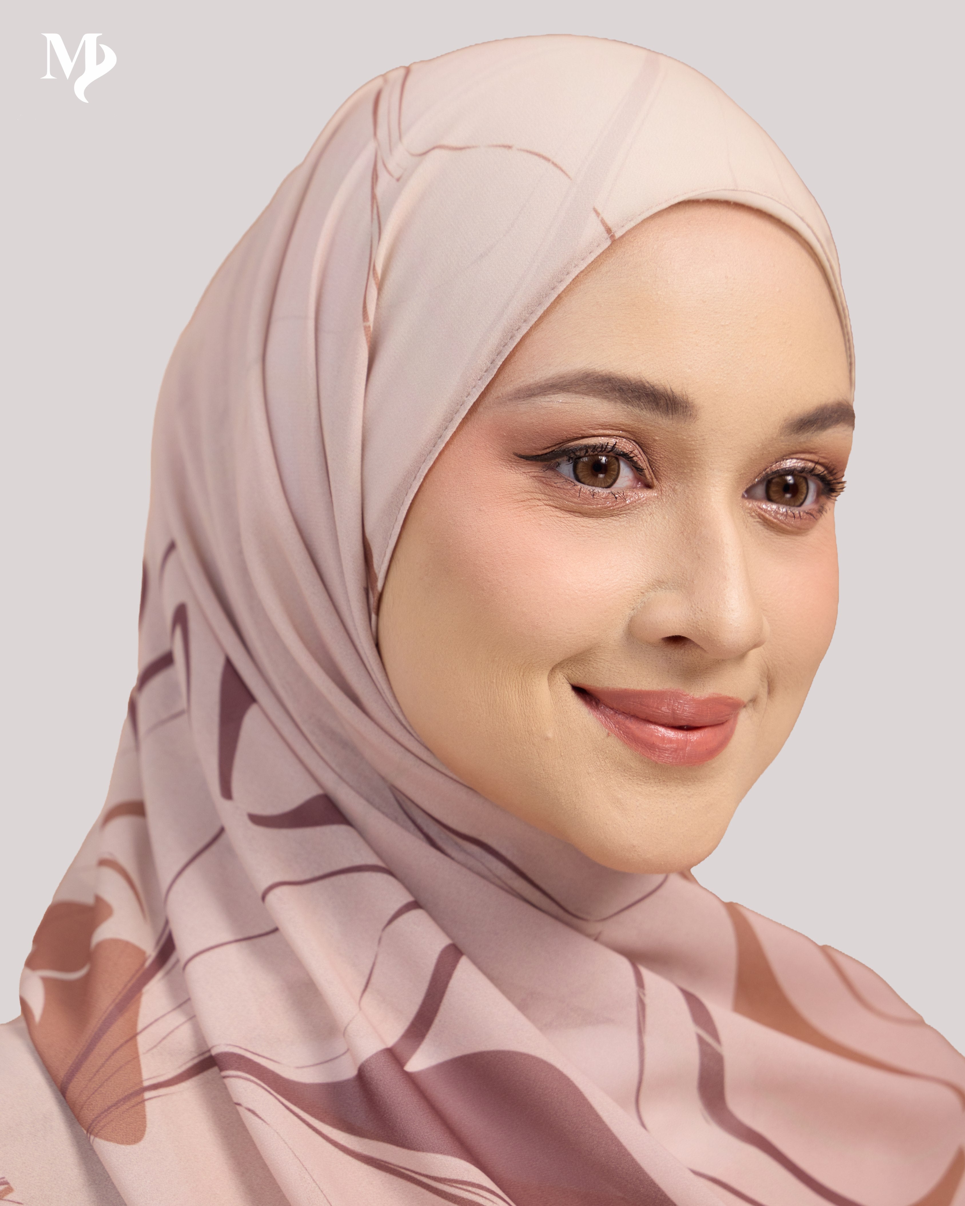 DALILA SHAWL IN BLUSH MARBLE