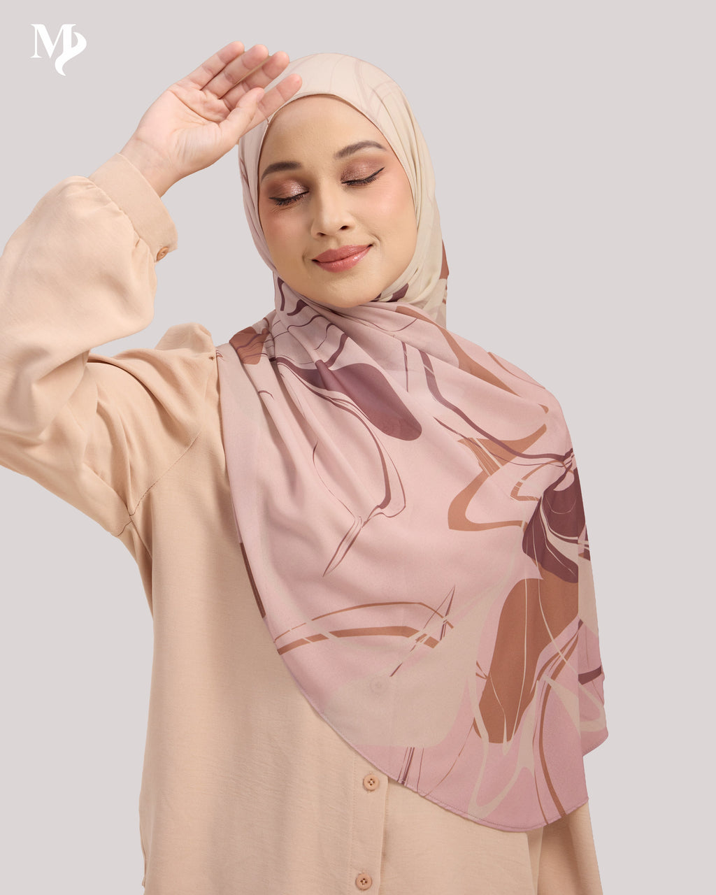 DALILA SHAWL IN BLUSH MARBLE
