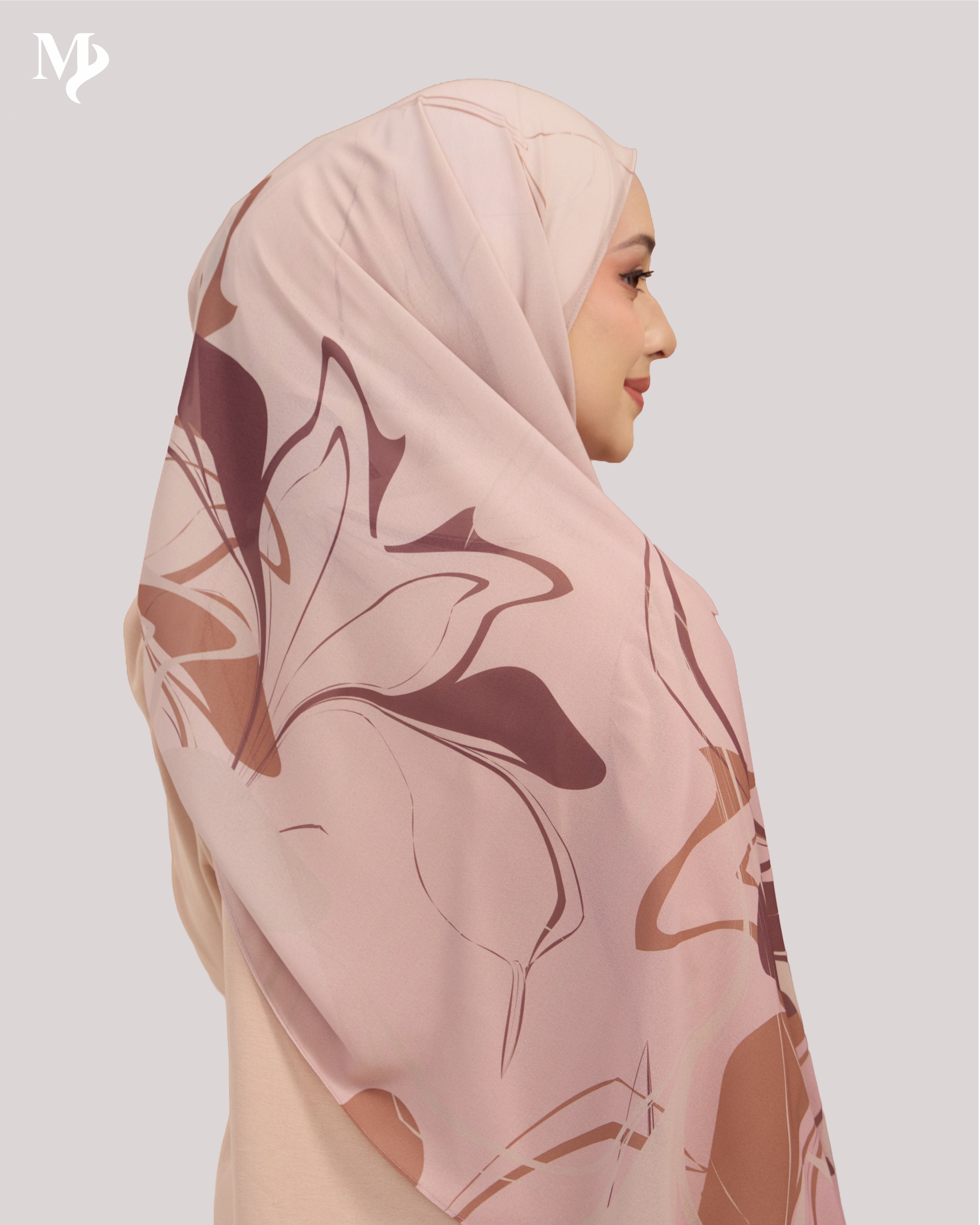 DALILA SHAWL IN BLUSH MARBLE