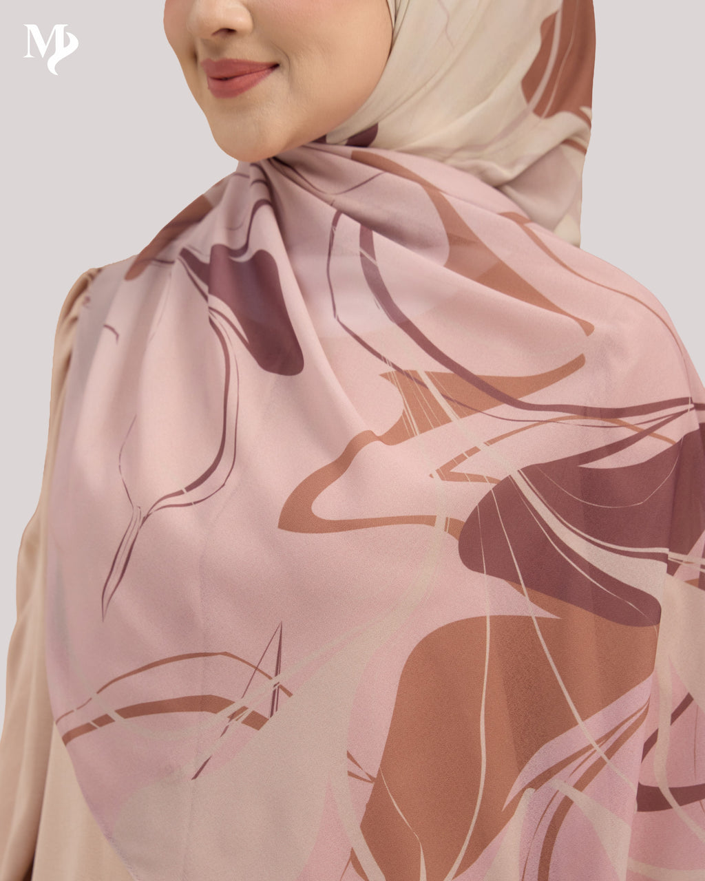 DALILA SHAWL IN BLUSH MARBLE