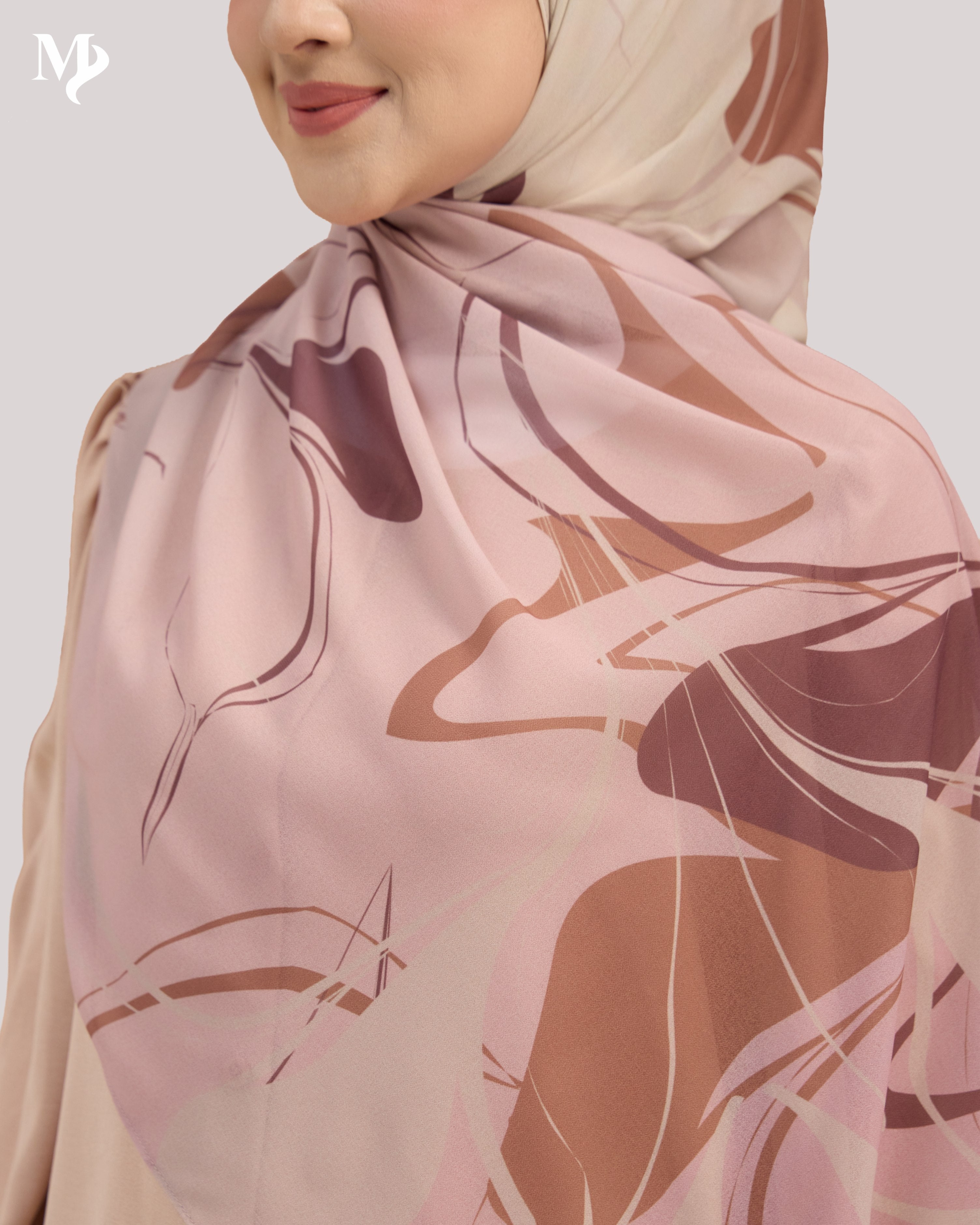 DALILA SHAWL IN BLUSH MARBLE
