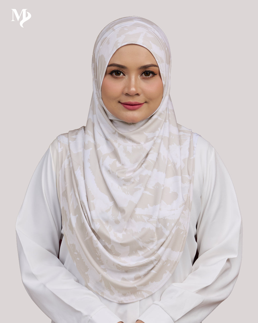 ZARA PRINTED IN CHAMPAGNE VEIL