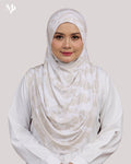 ZARA PRINTED IN CHAMPAGNE VEIL
