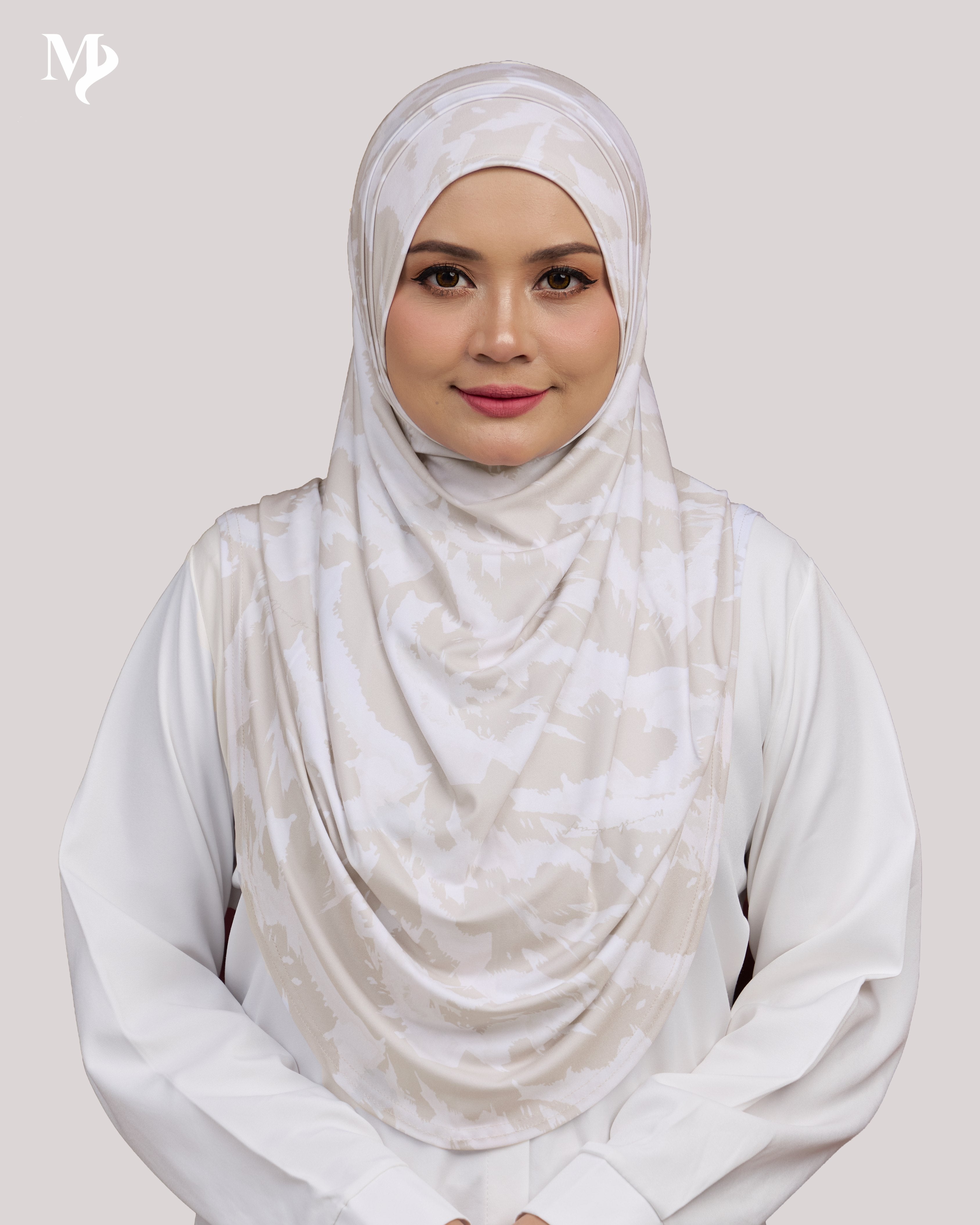 ZARA PRINTED IN CHAMPAGNE VEIL