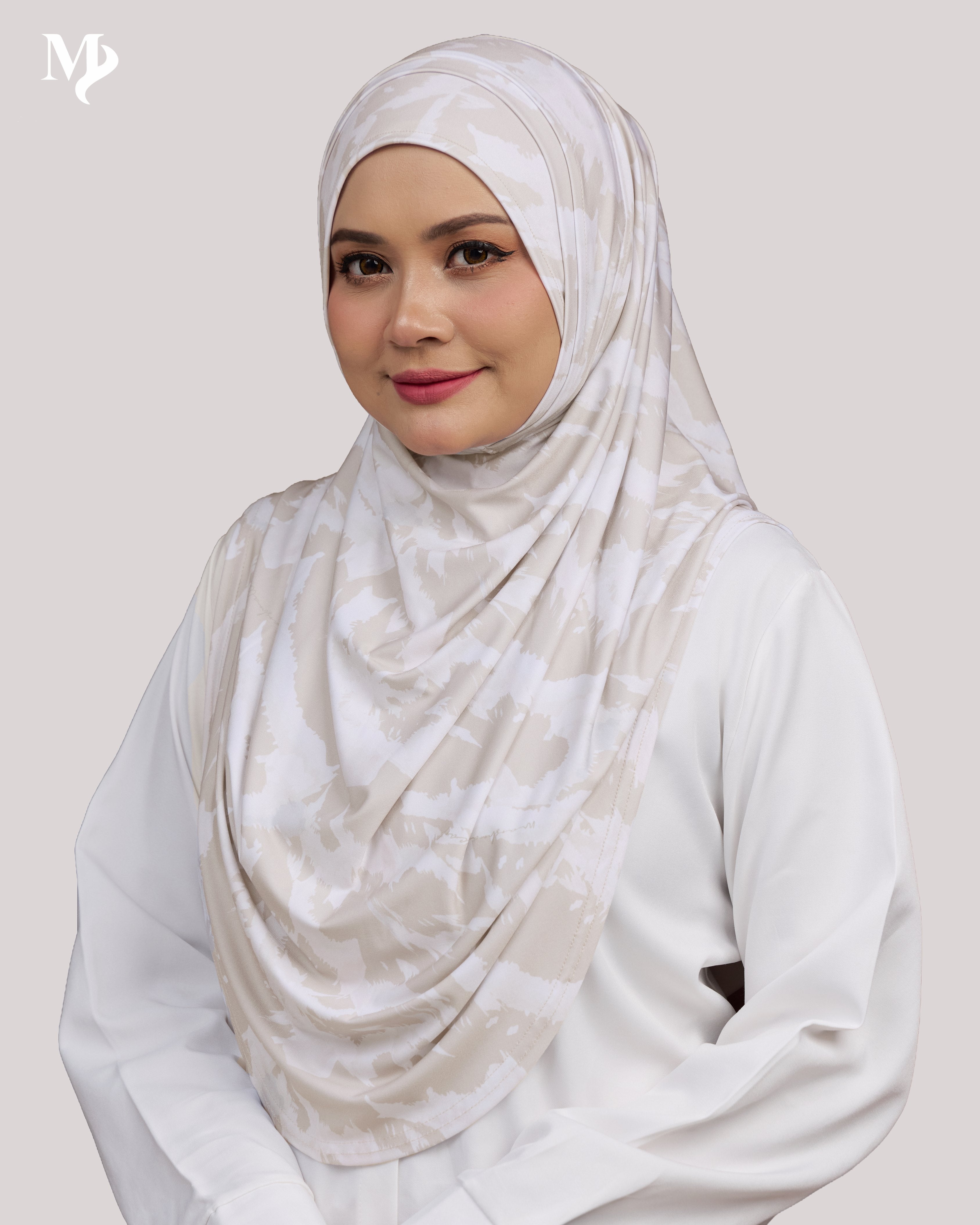 ZARA PRINTED IN CHAMPAGNE VEIL