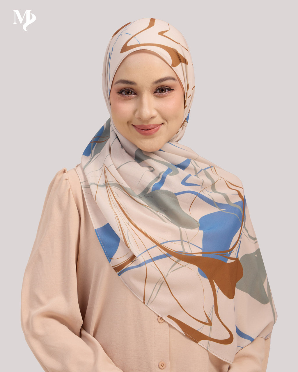 DALILA SHAWL IN CREAM MARBLE