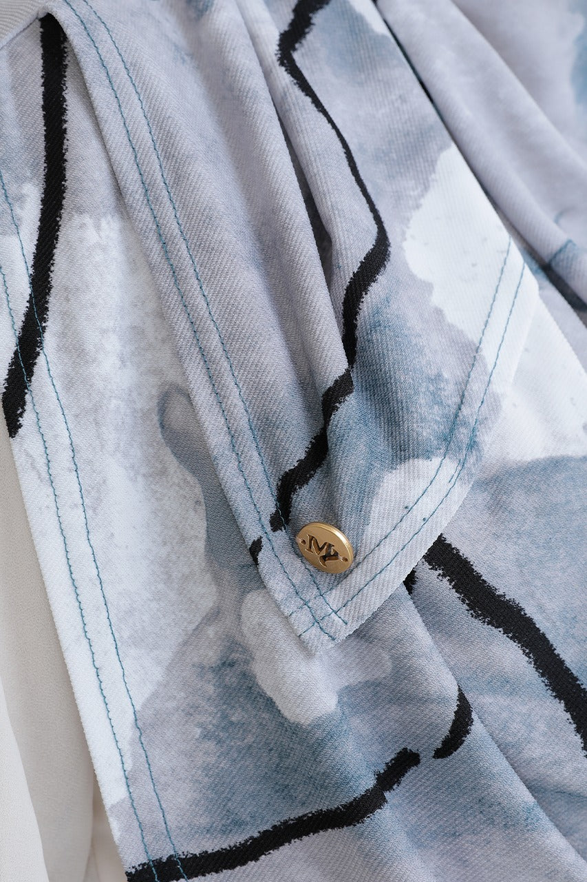 STELLA PRINTED IN DEEP ATLANTIC