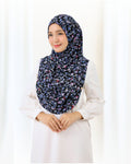 NUHA PRINTED IN BLUE BLACK