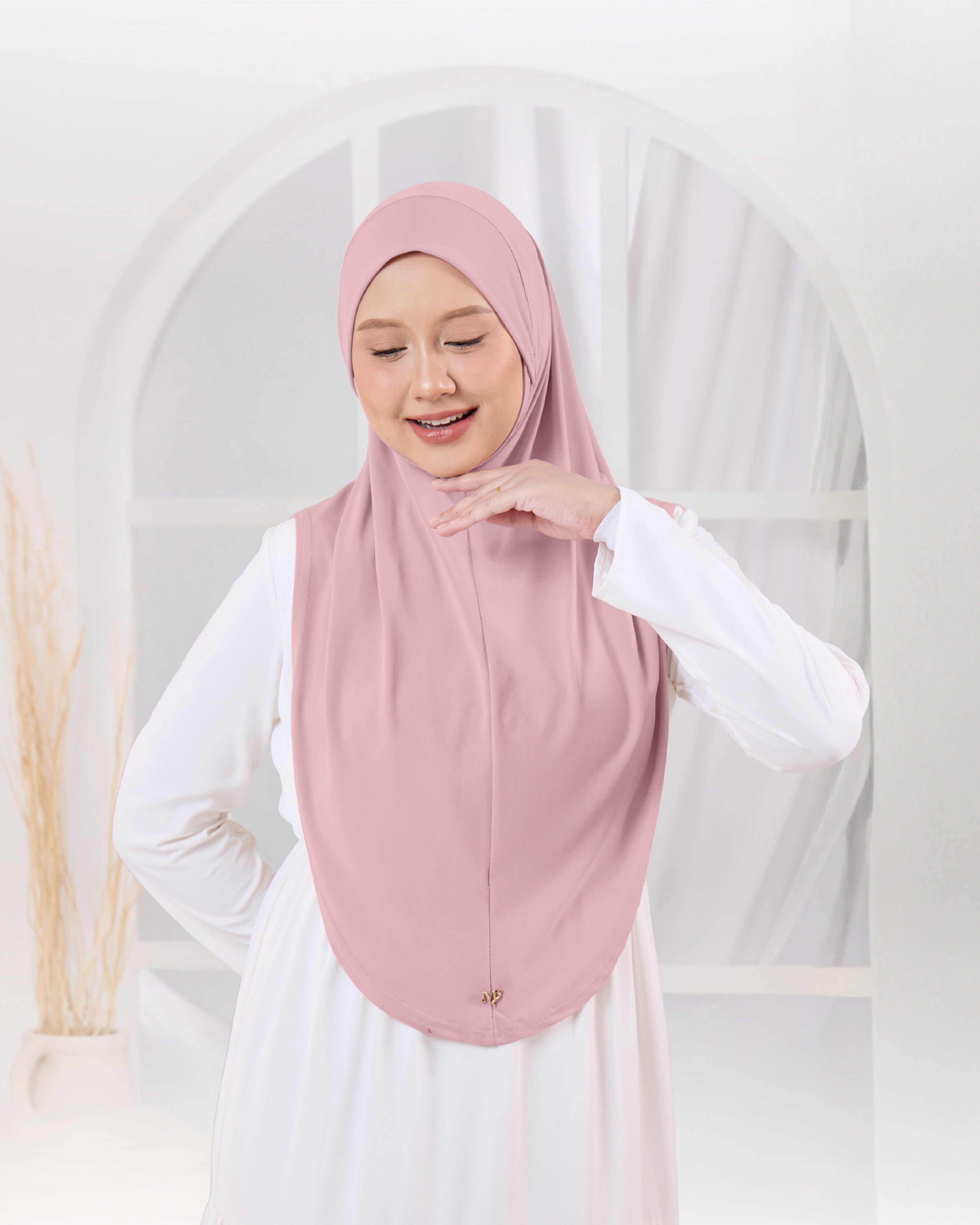 AFYA HIJAB IN PASTEL ROSE