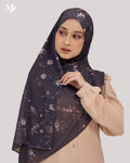 DALILA SHAWL IN GRAPHITE VINE