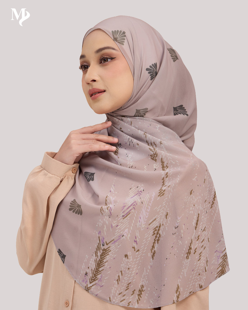 DALILA SHAWL IN HEATHER SHELL