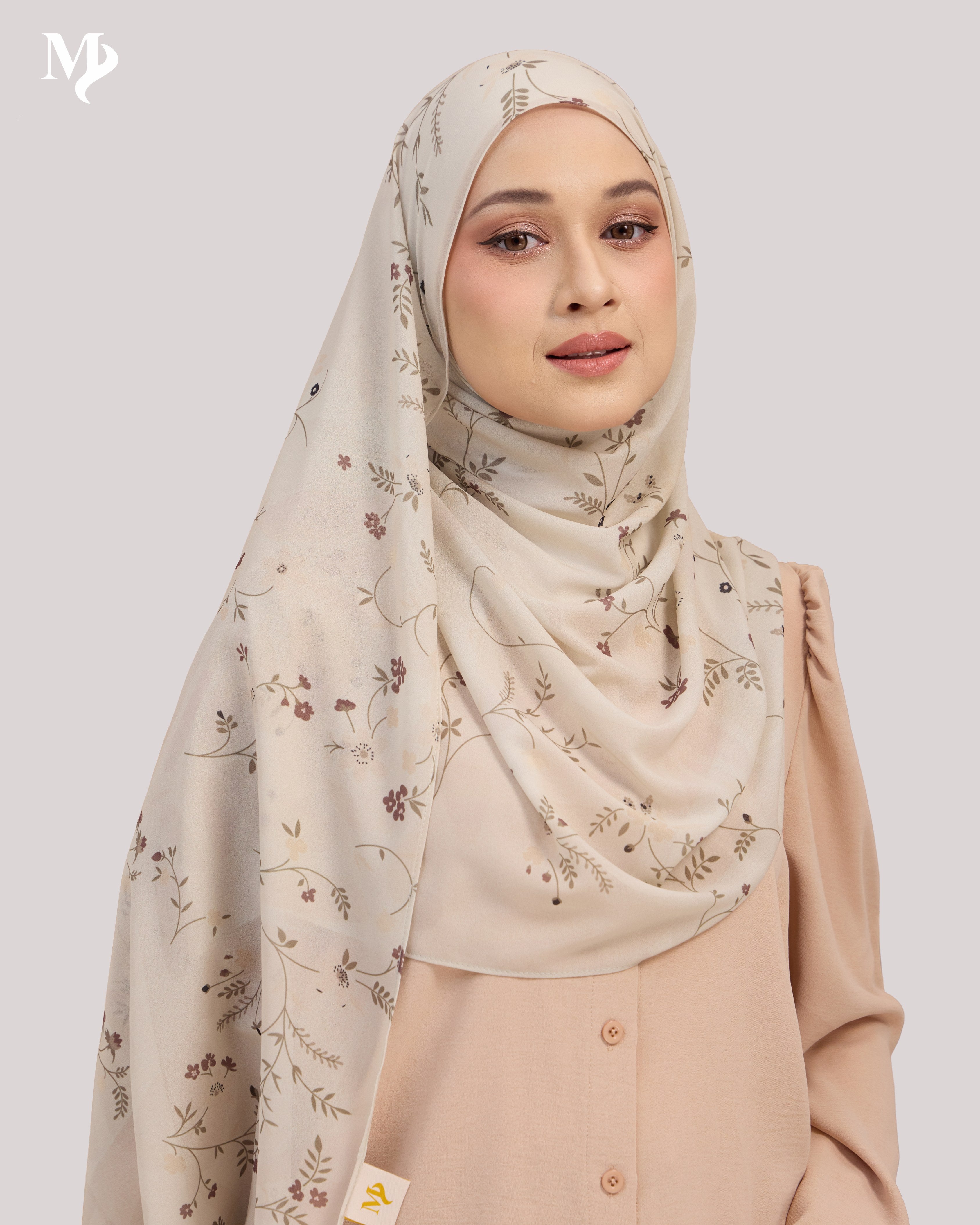 DALILA SHAWL IN IVORY VINE