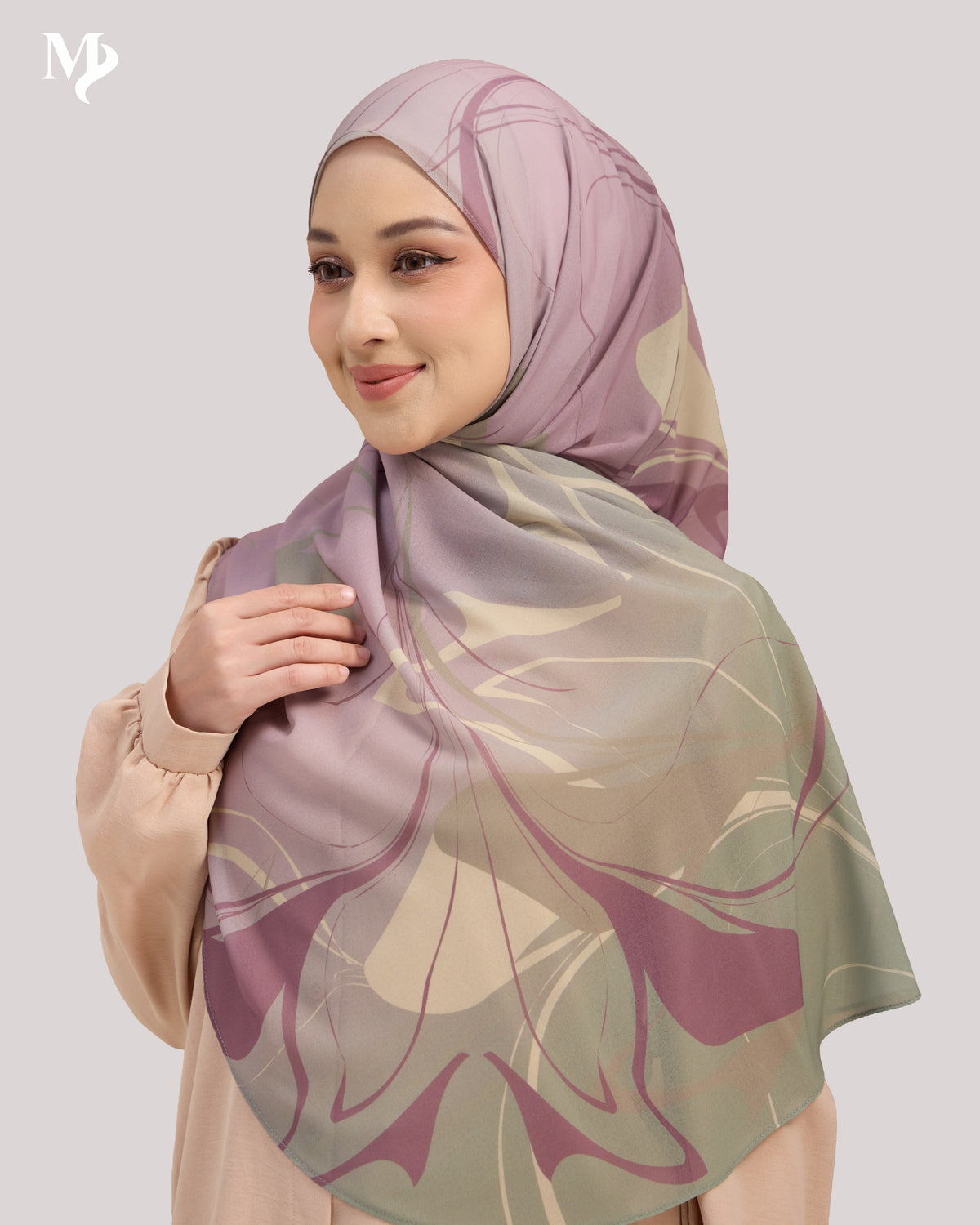 DALILA SHAWL IN LAVENDER MARBLE