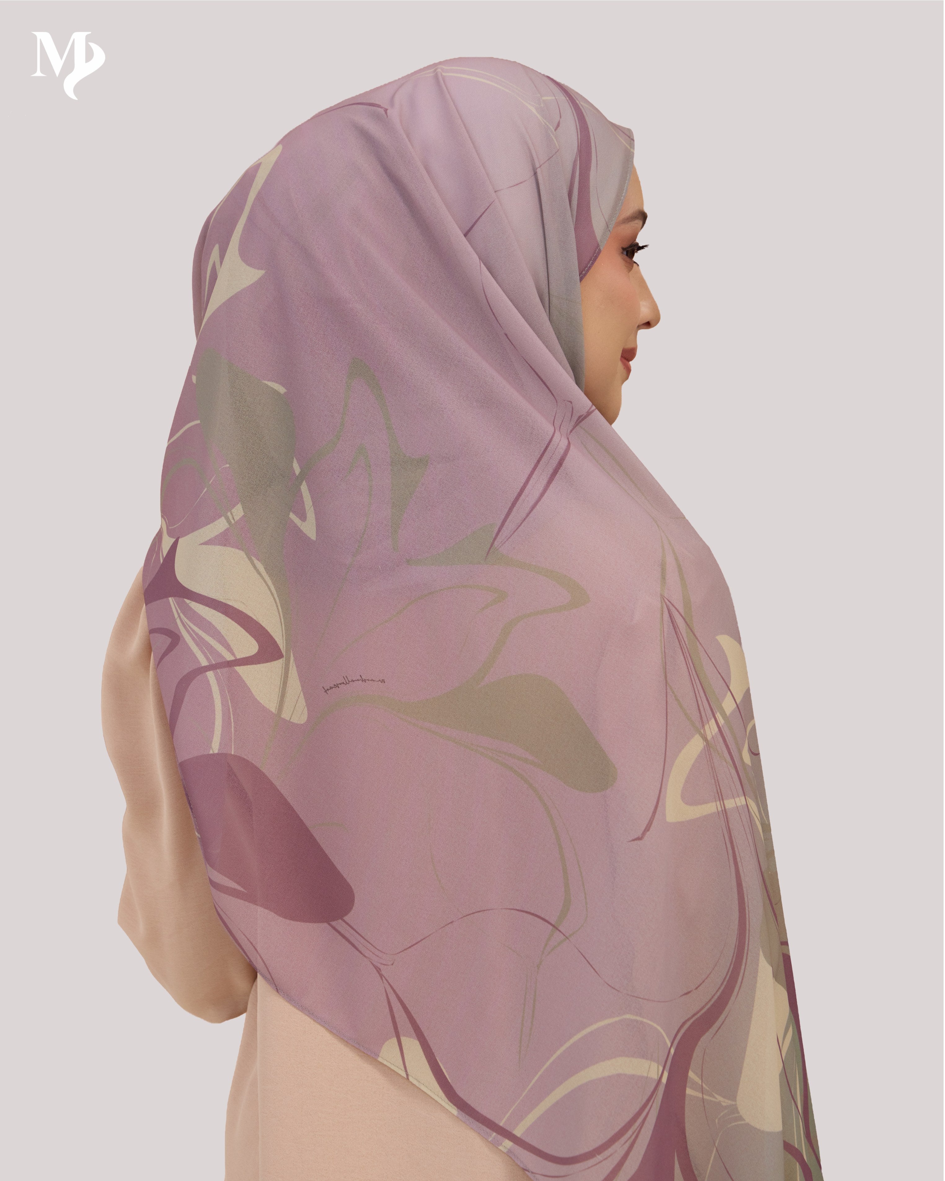 DALILA SHAWL IN LAVENDER MARBLE