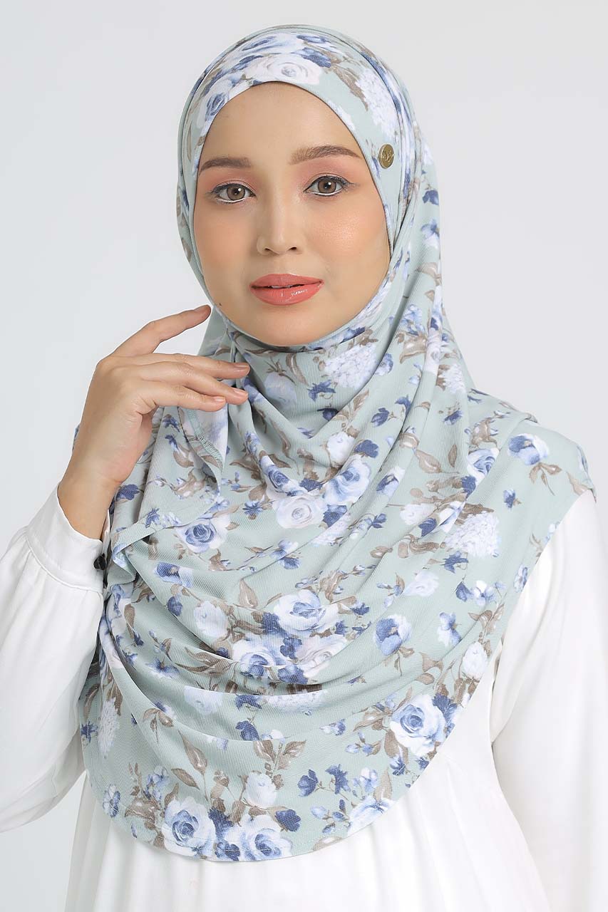 STELLA PRINTED IN MILKY GREEN