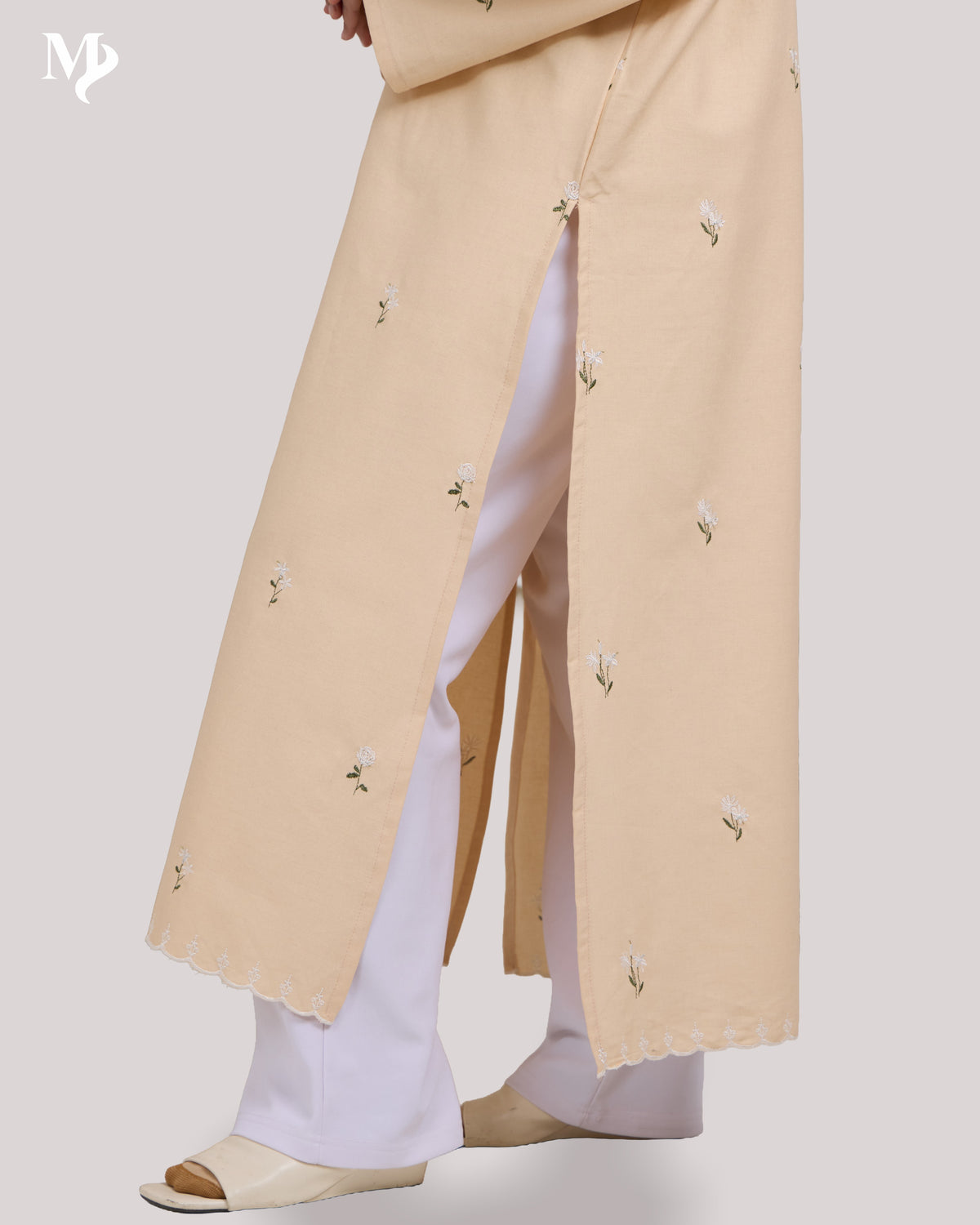 LAYLA LONG DRESS IN PEACH YELLOW