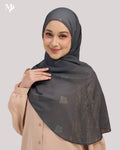 DALILA SHAWL IN PEWTER SHELL