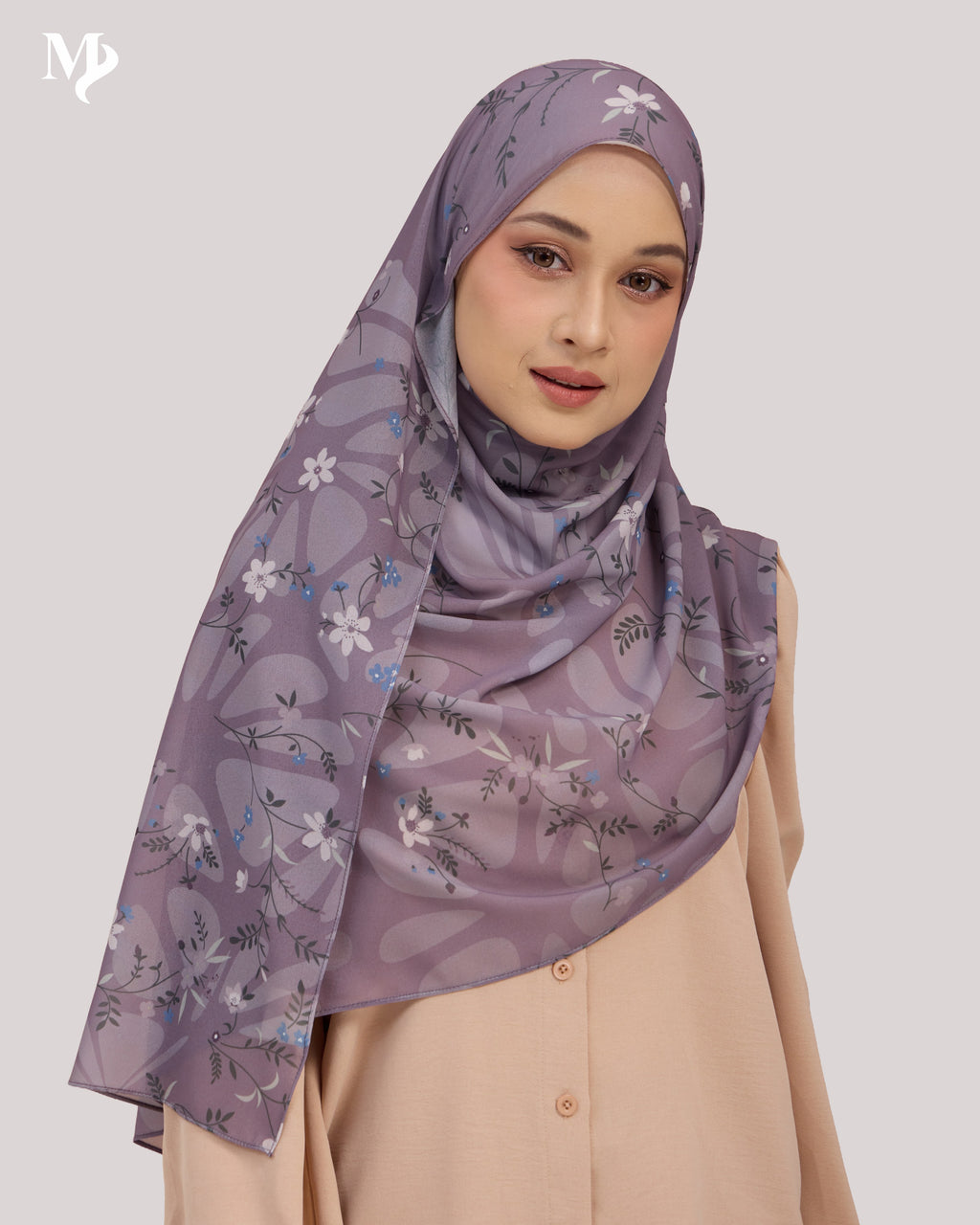 DALILA SHAWL IN PURPLE VINE