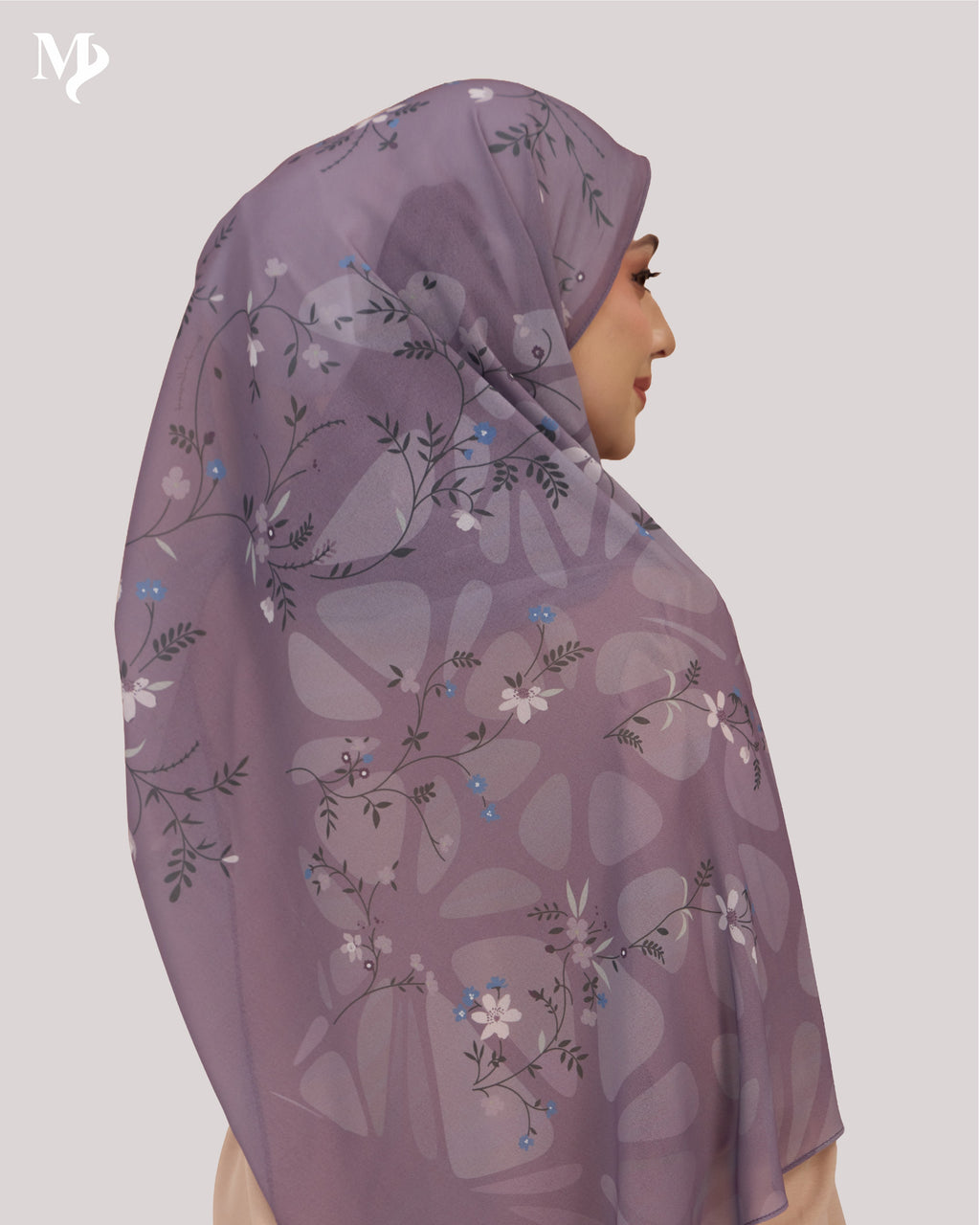 DALILA SHAWL IN PURPLE VINE