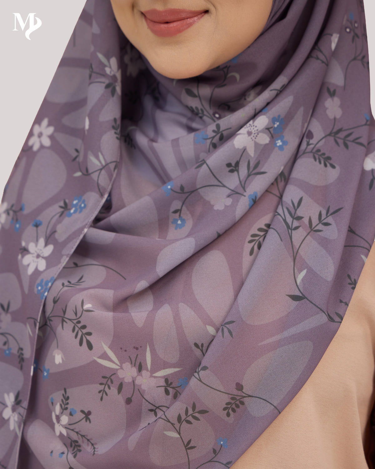 DALILA SHAWL IN PURPLE VINE