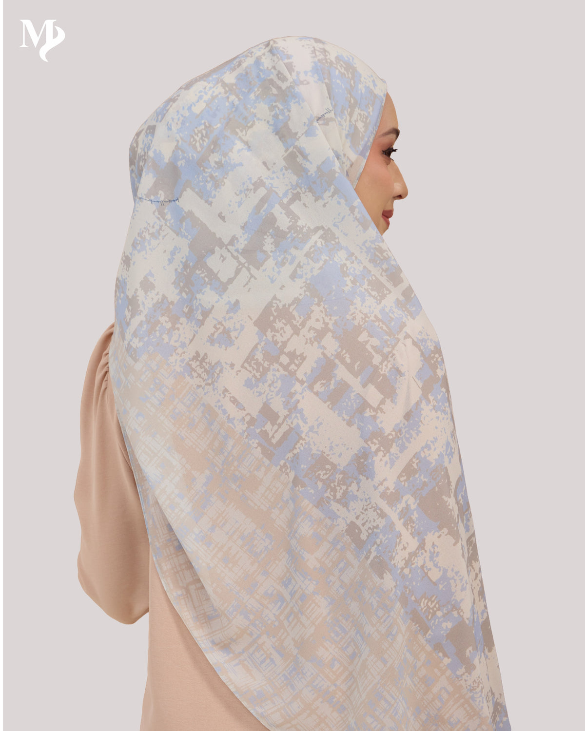 DALILA SHAWL IN SKY MOSAIC