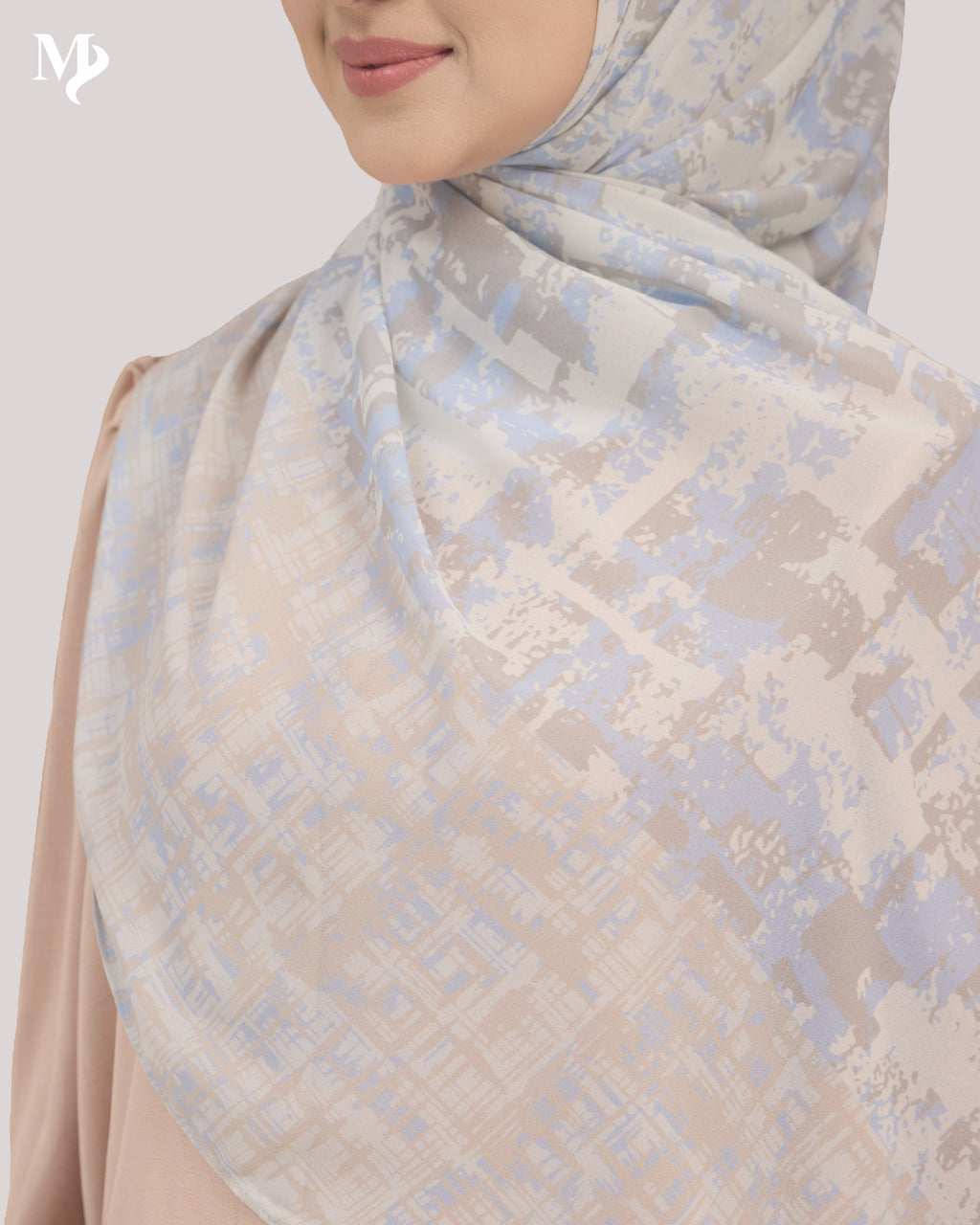 DALILA SHAWL IN SKY MOSAIC