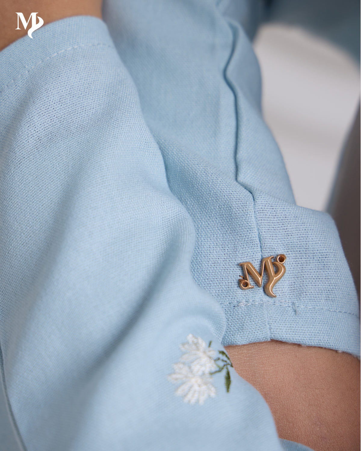 LAYLA LONG DRESS IN SOFT BLUE