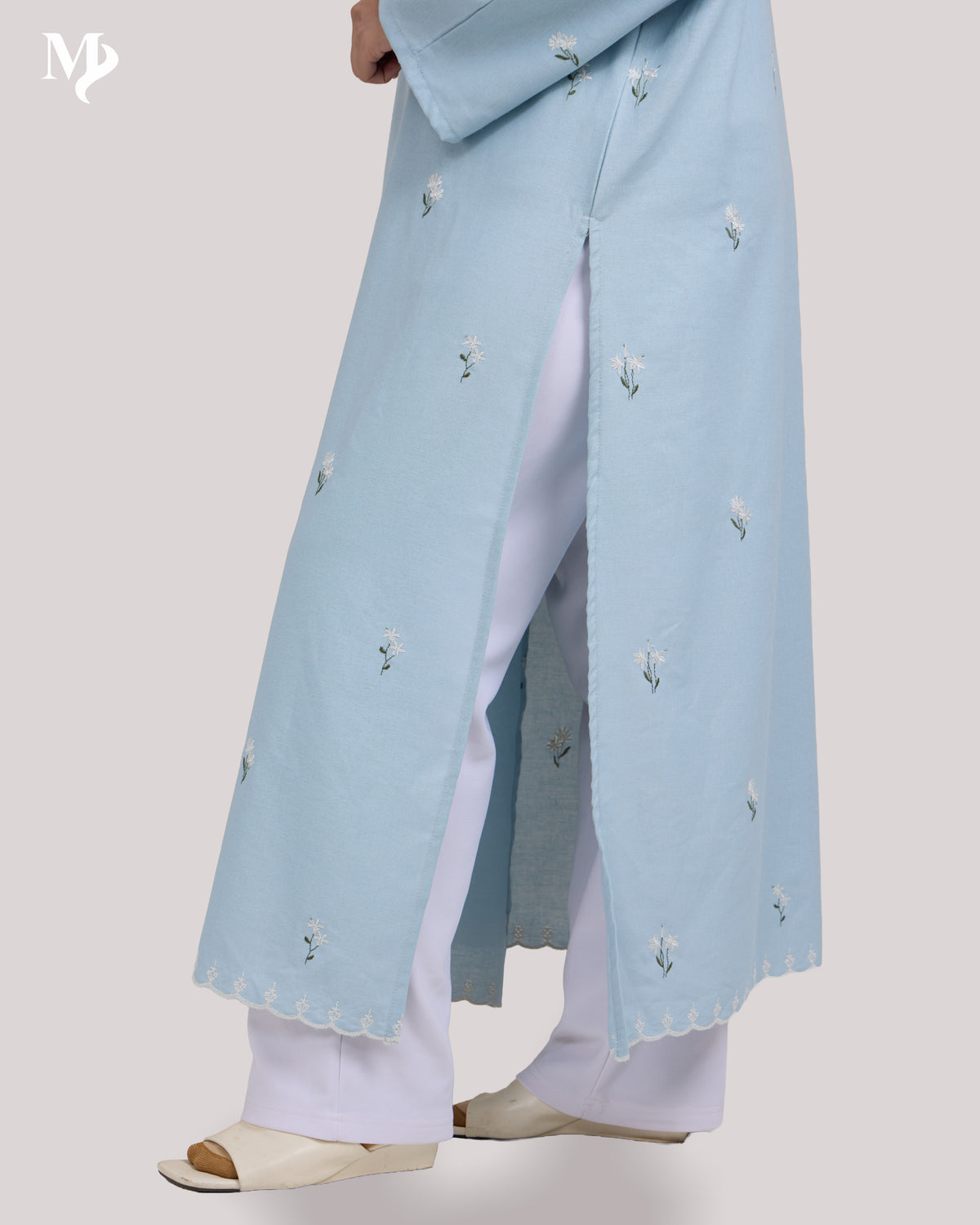 LAYLA LONG DRESS IN SOFT BLUE