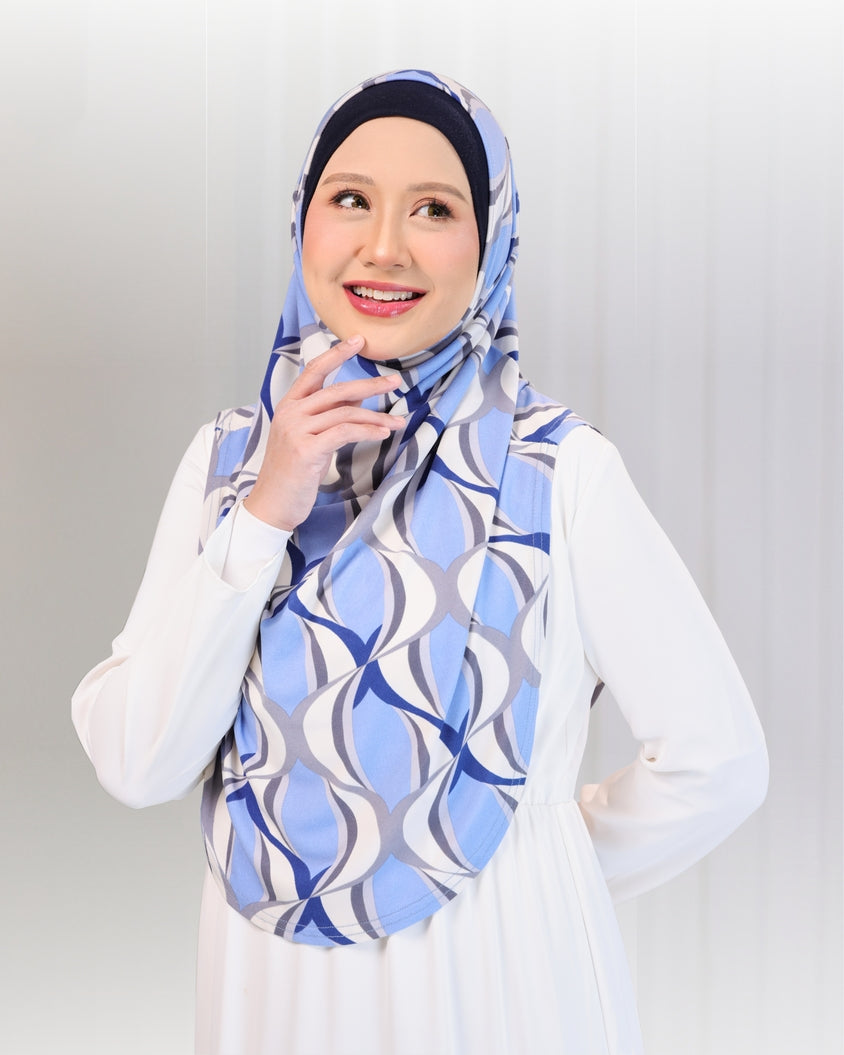 SHIYA HIJAB IN STEEL BLUE
