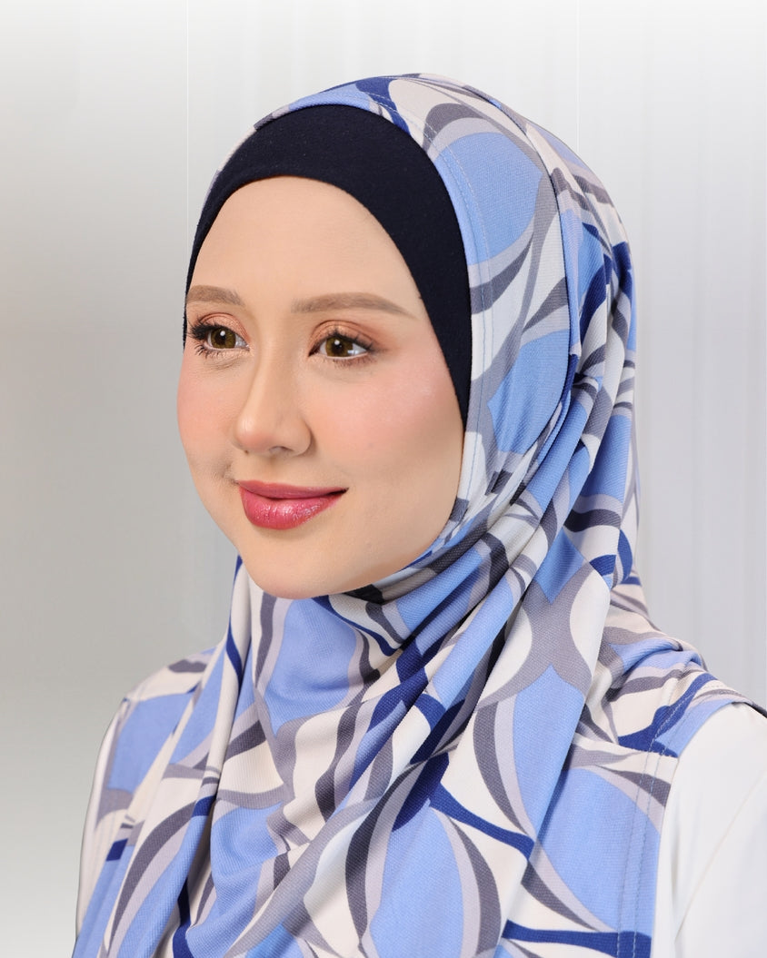 SHIYA HIJAB IN STEEL BLUE