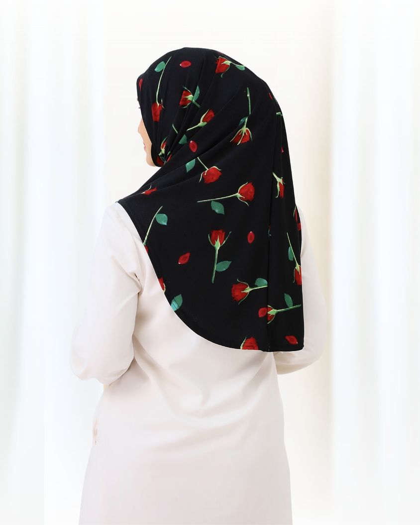 NUHA PRINTED IN SWEET BLACK