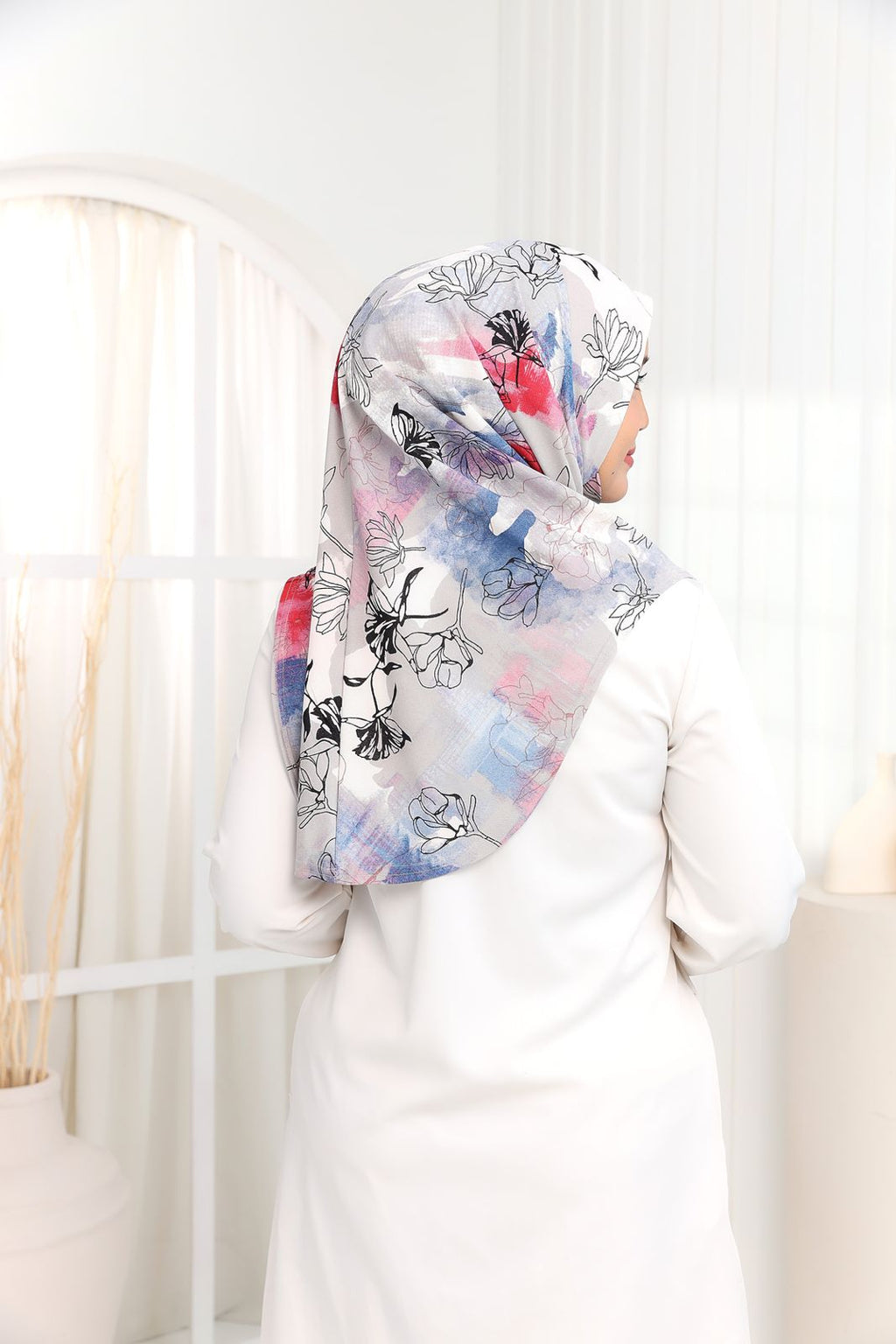 NUHA PRINTED IN  MISTY ASH