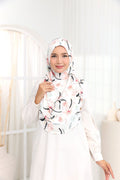 NUHA PRINTED IN COTTON WHITE
