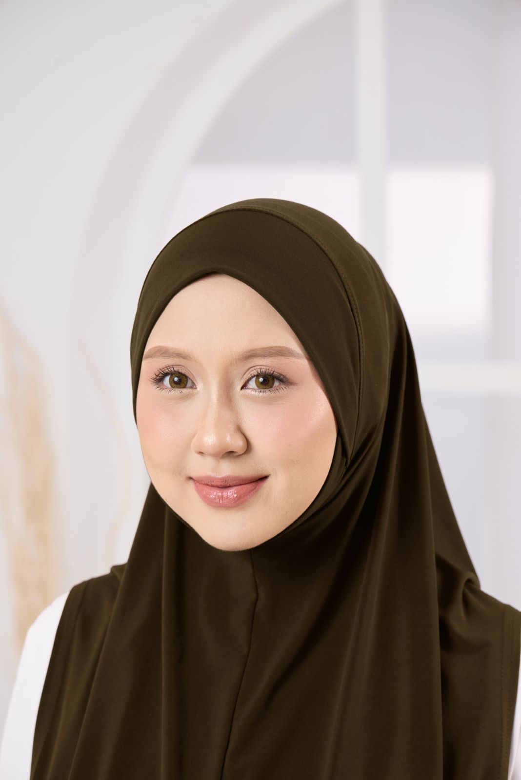 AFYA HIJAB IN DARK WALNUT