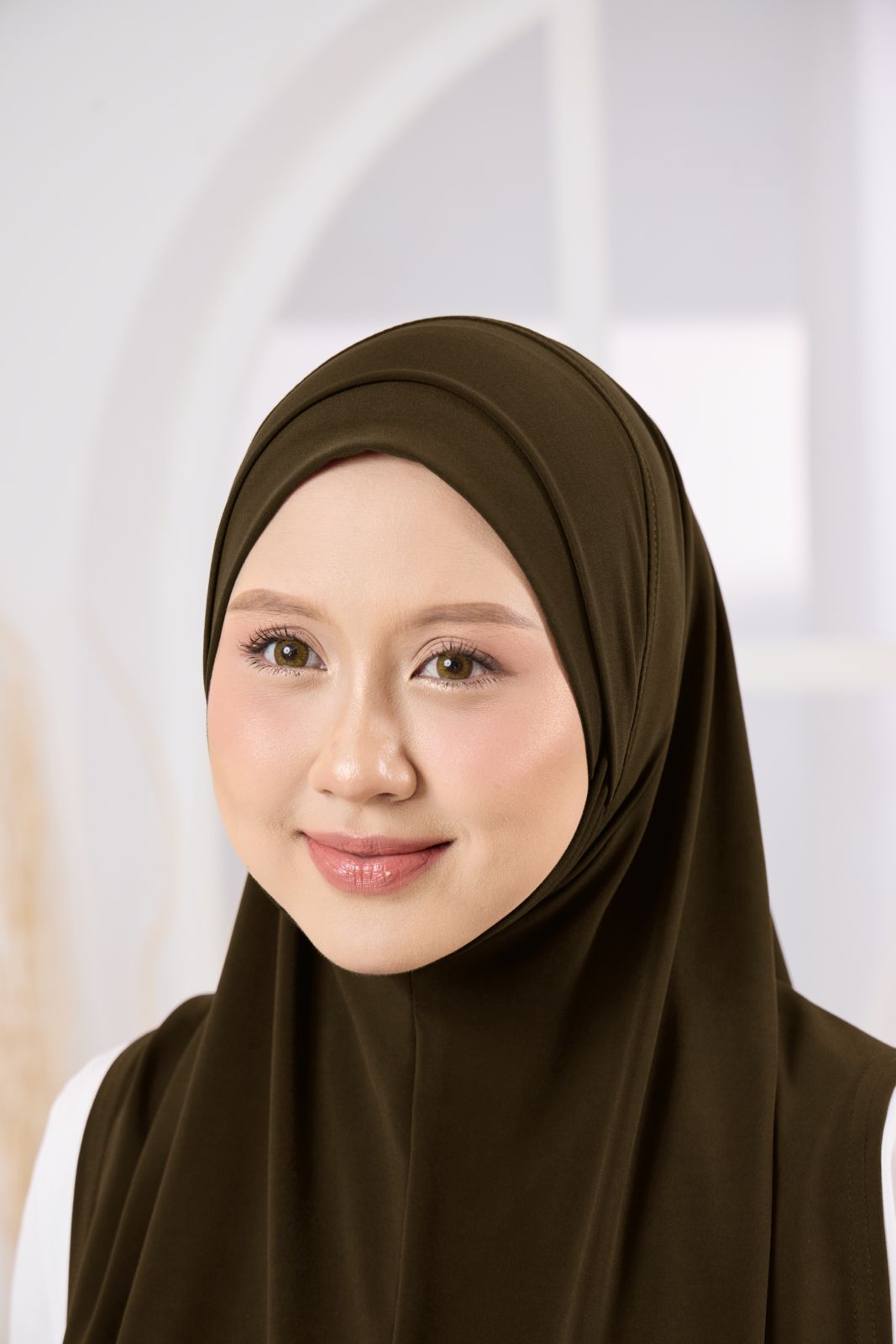 AFYA HIJAB IN DARK WALNUT