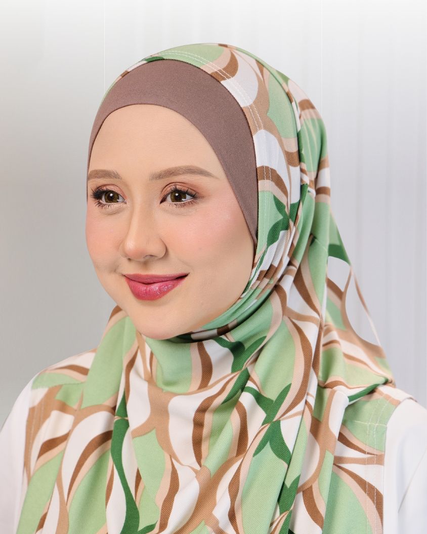SHIYA HIJAB IN CREAMY GREEN
