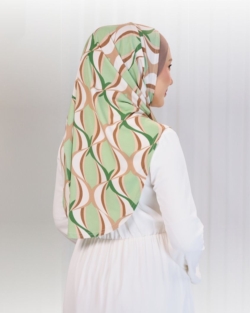 SHIYA HIJAB IN CREAMY GREEN