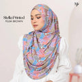 STELLA PRINTED IN PLUM BROWN